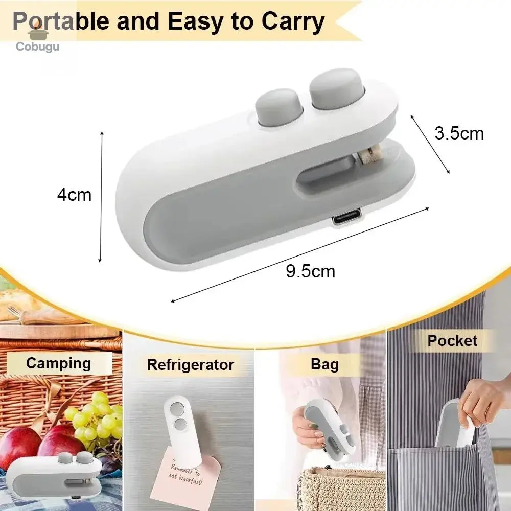 Mini USB charging packaging machine – Strong welding, neat cutting in 1 second cobugu