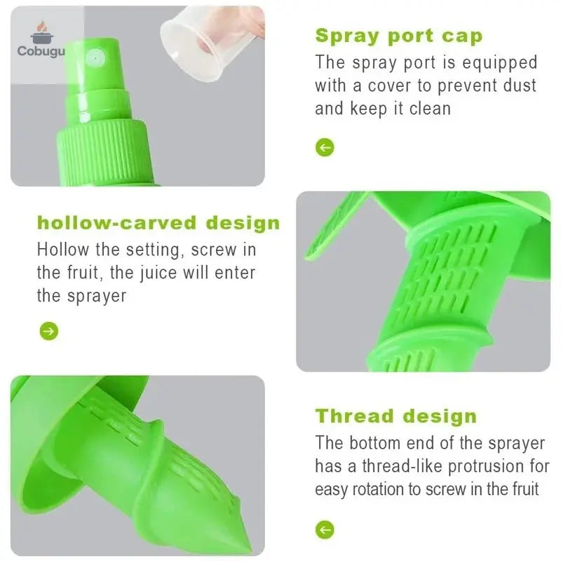 1PC Kitchen Gadgets Lemon Sprayer Fruit Juice Citrus Spray Orange Juice Squeeze Fruit Squeezer Kitchen Cooking Tools New cobugu