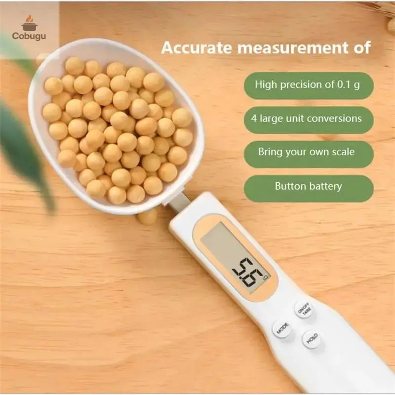 Mini Digital Smart Spoon Scale – Accurate to 0.1g cobugu