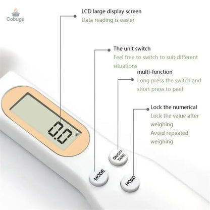 Mini Digital Smart Spoon Scale – Accurate to 0.1g cobugu
