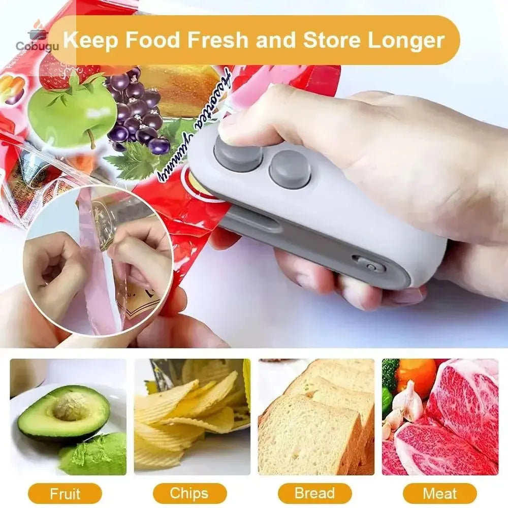 Mini USB charging packaging machine – Strong welding, neat cutting in 1 second cobugu